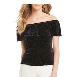 Women's H by Halston velvet top